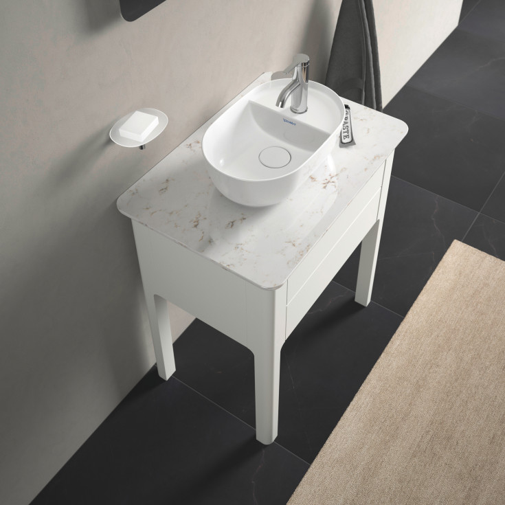 Duravit Luv toppmontert servant, 42x27 cm, med wondergliss, hvit