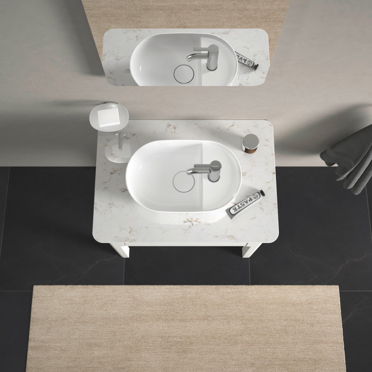 Duravit Luv toppmontert servant, 42x27 cm, hvit