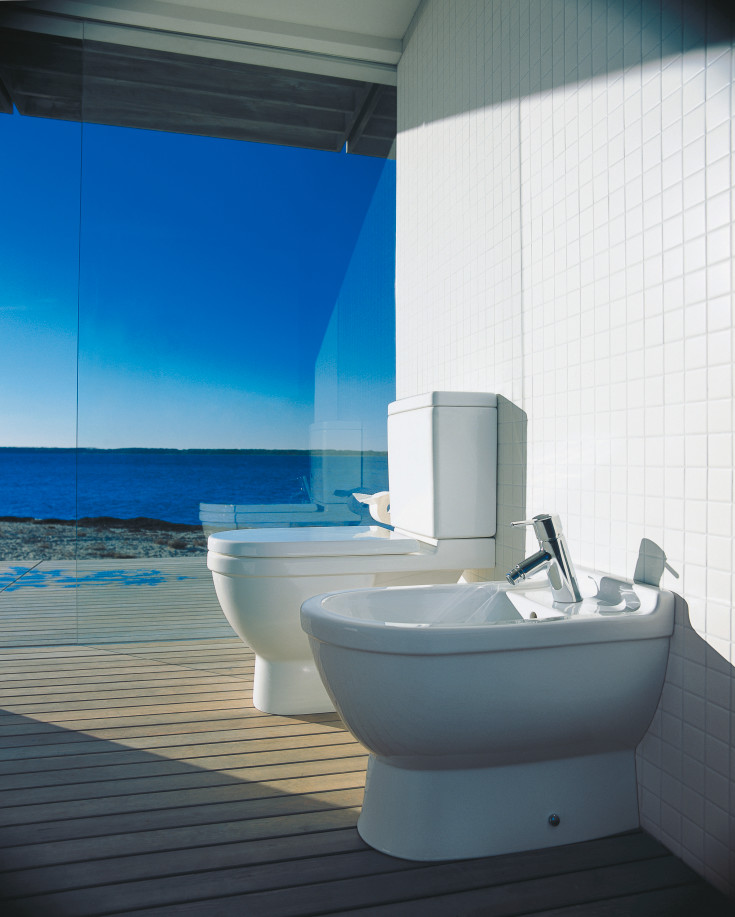 Duravit Starck 3 underdel til gulvstående toalett, rengjøringsvennlig, hvit