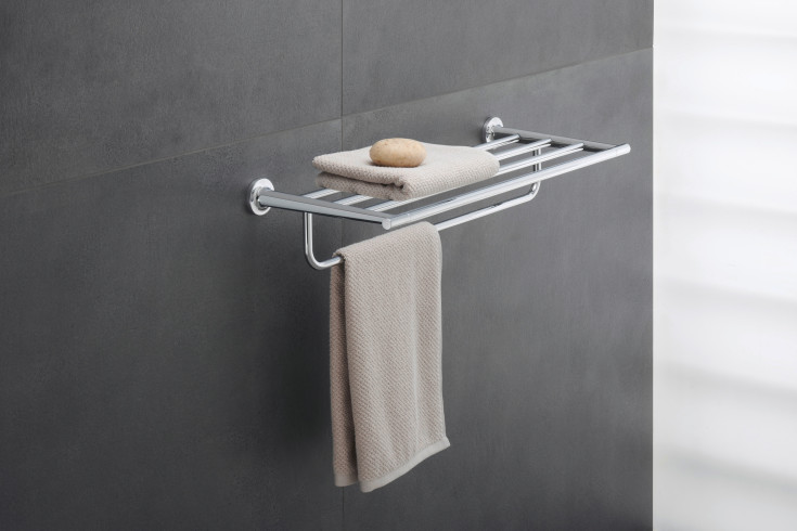 Duravit Starck T hylle, 61x23,2 cm, krom