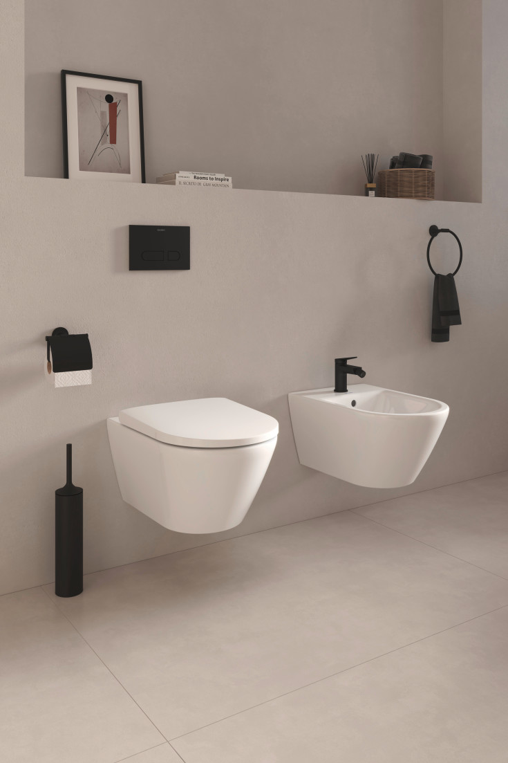 Duravit Starck T toalettpappershÄllare, matt svart