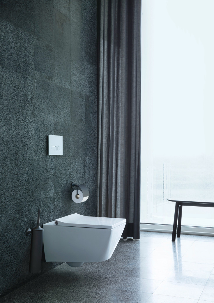 Duravit Starck T toalettpappershÄllare, matt svart