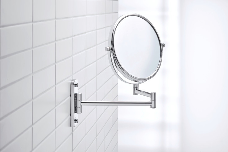 Duravit D-Code sminkespeil, 20,3 cm, krom