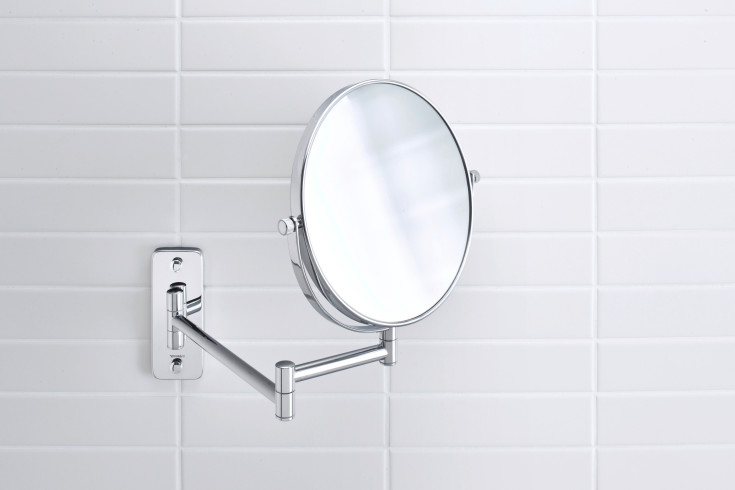 Duravit D-Code sminkespeil, 20,3 cm, krom