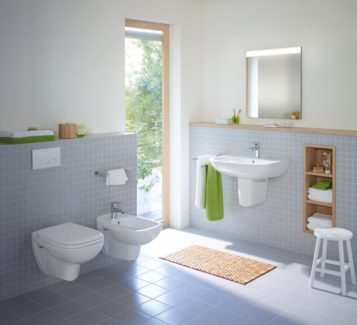 Duravit D-Code toiletbræt, soft close, hvid