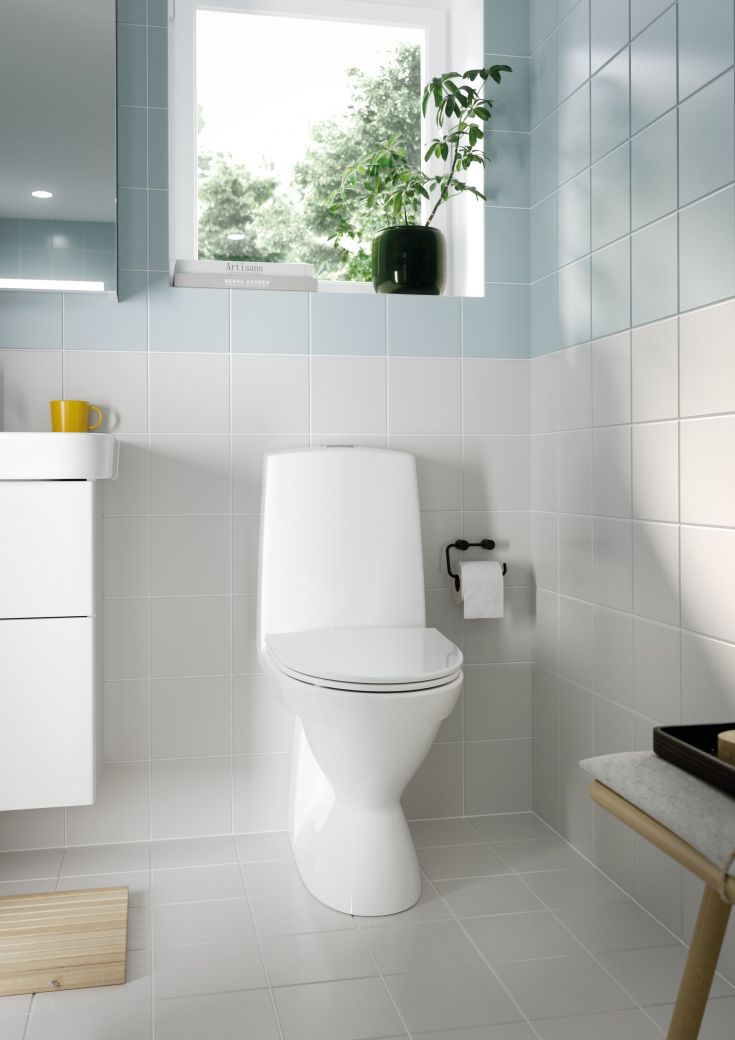 Ifö Vinta toalett, utan spolkant, vit