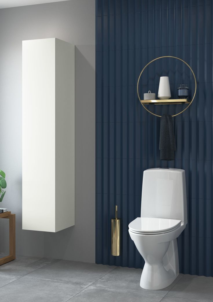 Ifö Vinta toalett, utan spolkant, vit