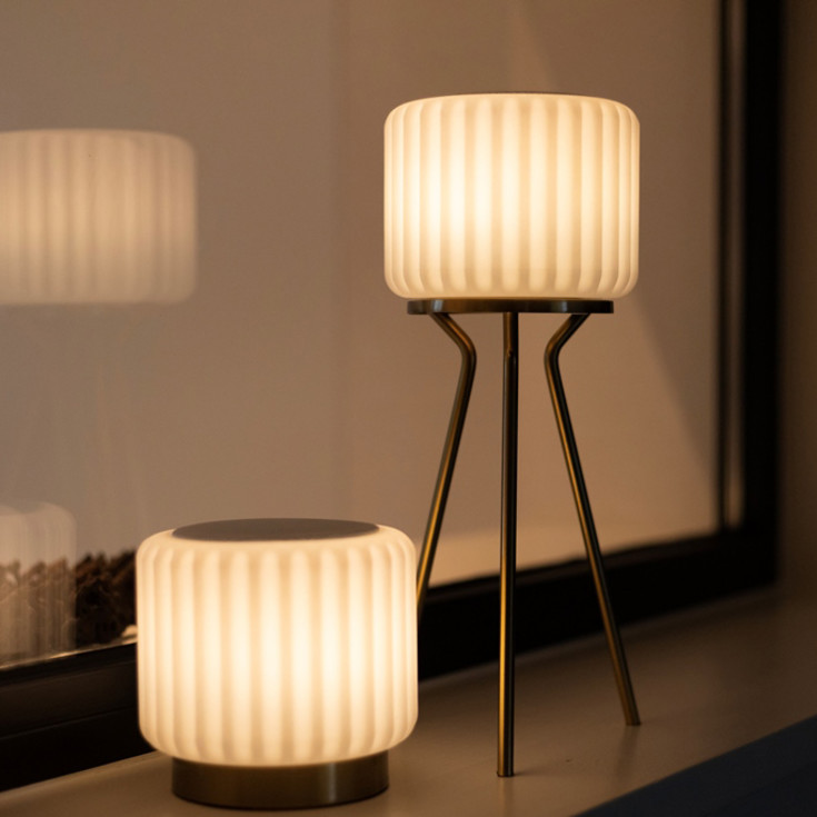 8 stk Atelier Pierre Dentelles bordlampefod, sort