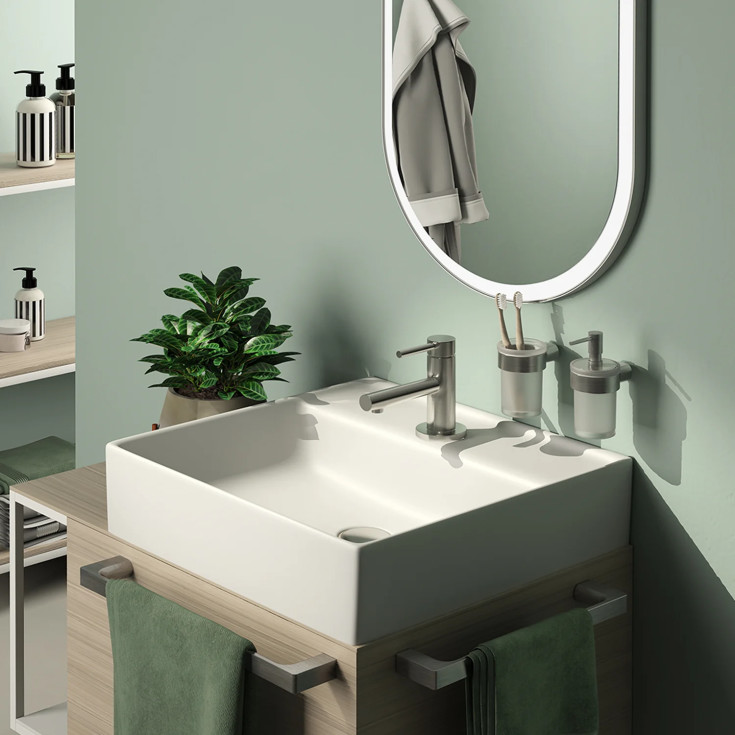 Hefe Piren tandkrus, børstet rustfrit stål