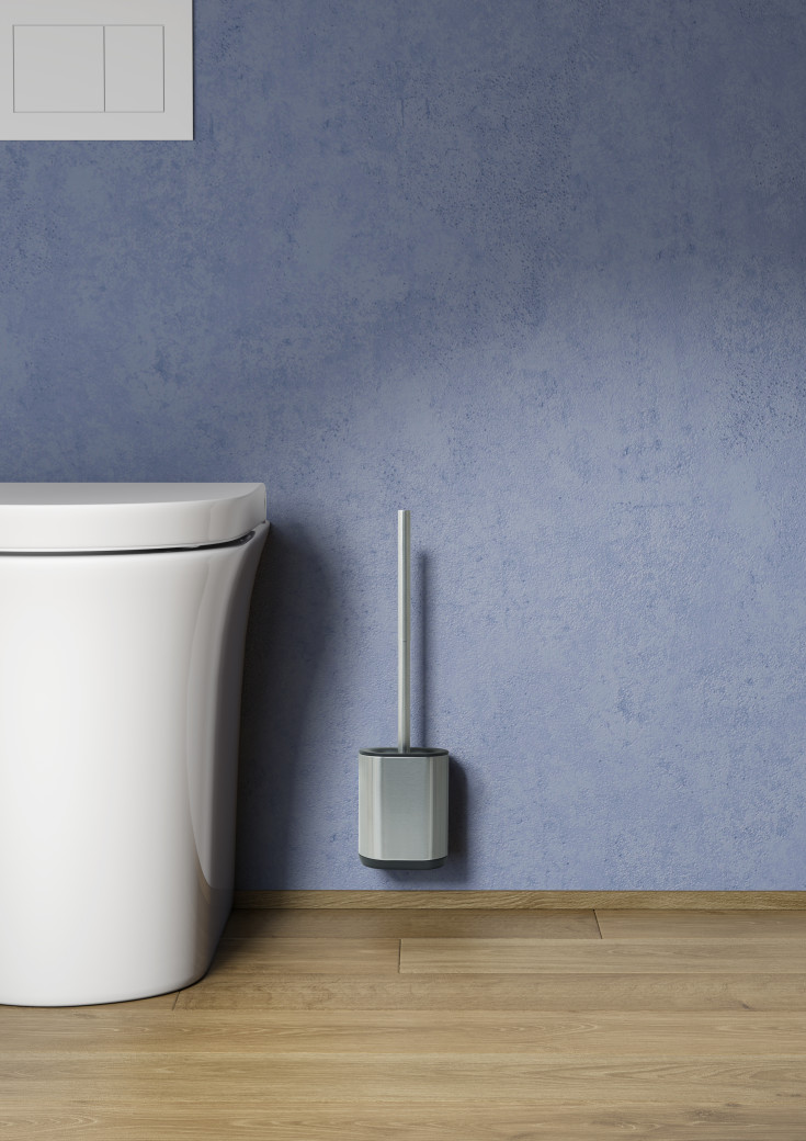 Hefe Bia toiletbørste, børstet rustfrit stål