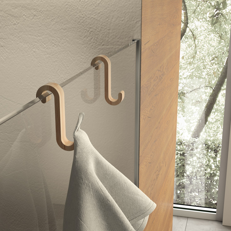 Hefe Merlino håndklædekrog, bambus