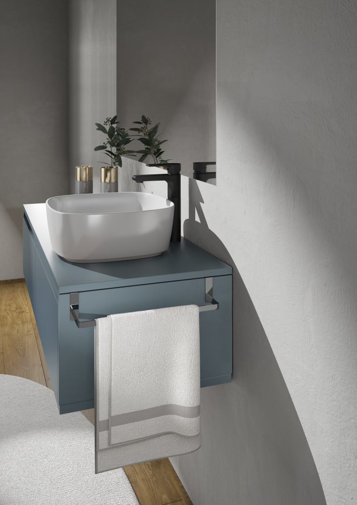 Hefe håndklestang, 30 cm, krom