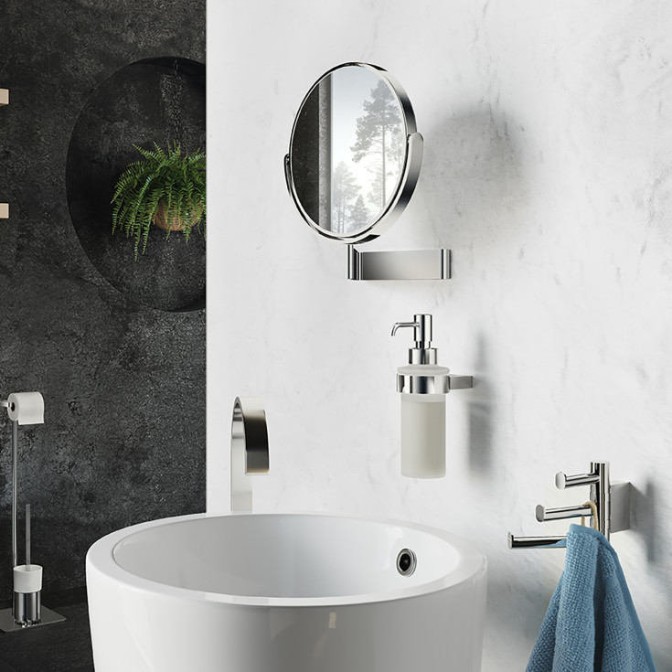 Smedbo Outline sminkspegel, Ø20 cm, krom