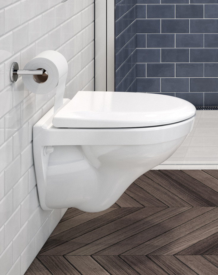 Gustavsberg Nautic toiletbræt, soft close, aftagelig, hvid