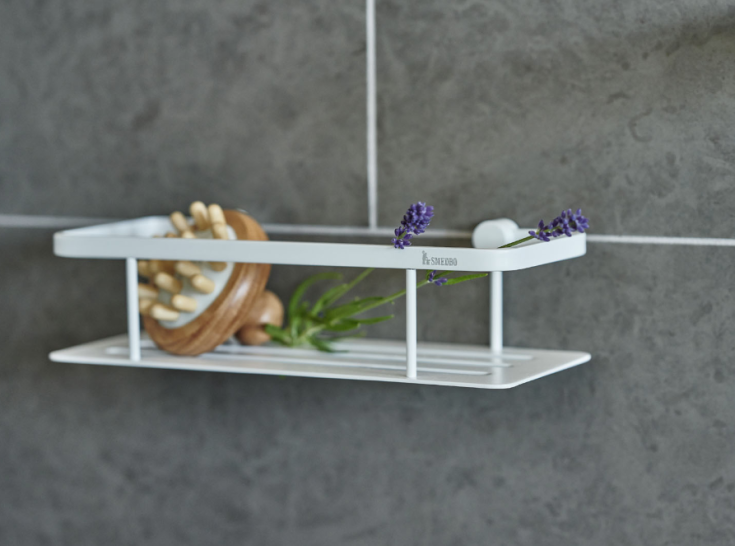 Smedbo Sideline dusjhylle, matt hvit