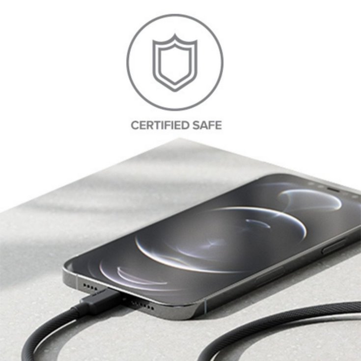 Alogic Elements PRO USB-C til Lightning-kabel 2M, sort