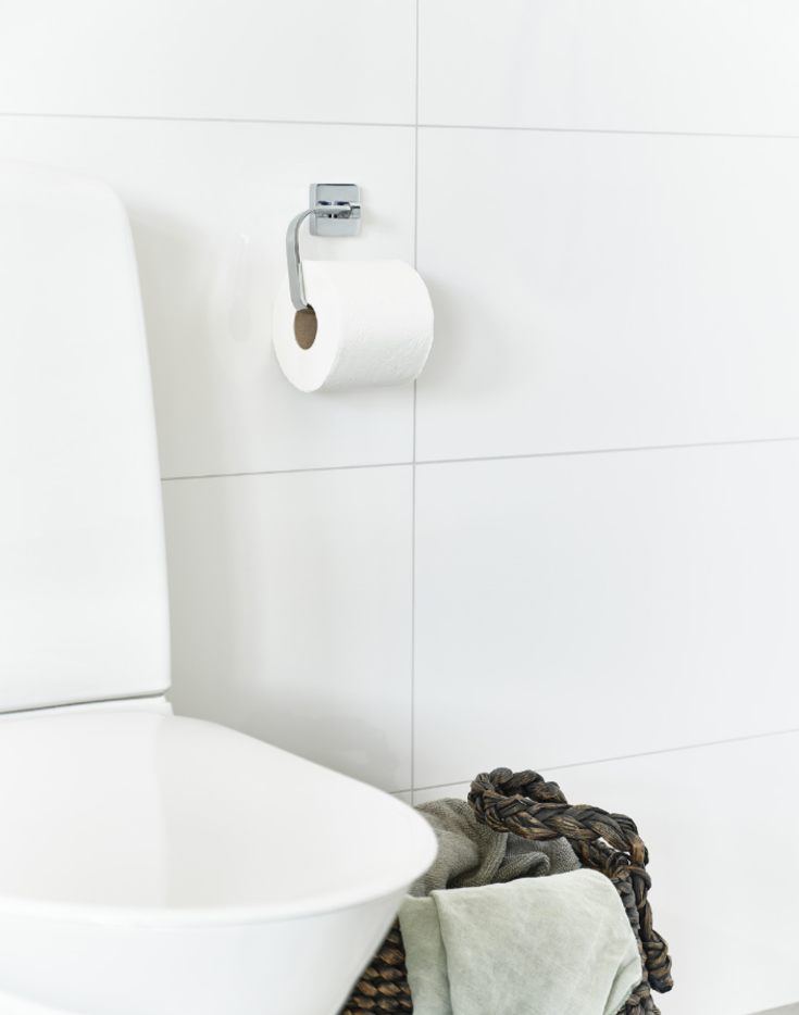 Smedbo Ice dorullholder, krom