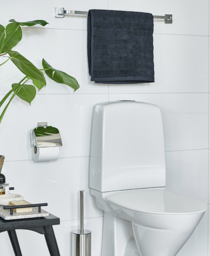 Smedbo Ice toiletrulleholder, krom