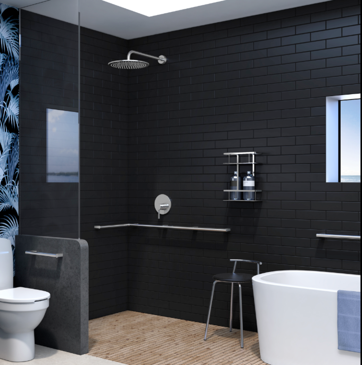 Smedbo Living Concept stödhandtag, krom