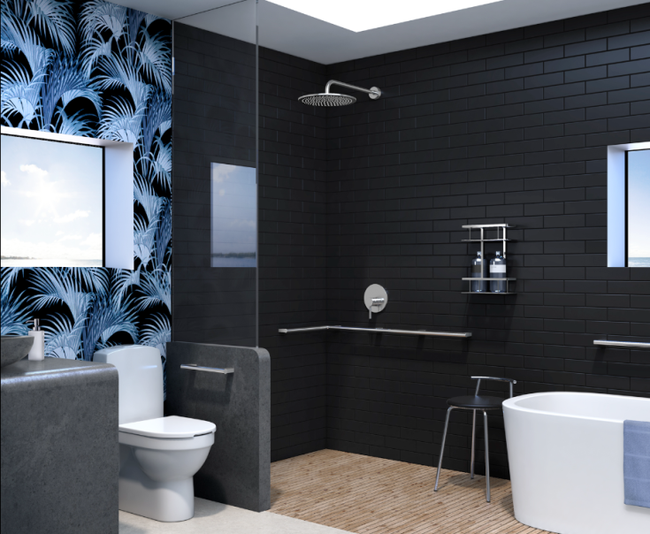 Smedbo Living Concept stödhandtag, krom