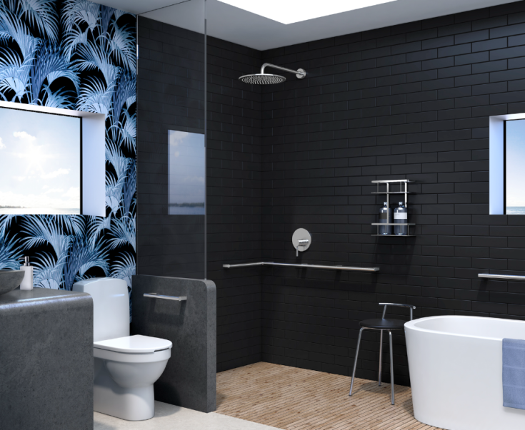 Smedbo Living kopplingsdel, 40 cm, krom