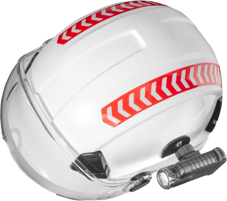 Coast SHL2R hjelmlygte genopladelig, 500 lm, med beslag til KASK