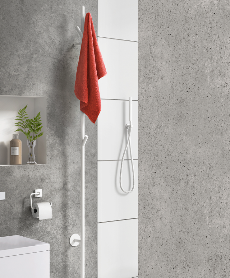 Smedbo Dry FX710 håndklædetørrer, el, 10,7x172 cm, hvid