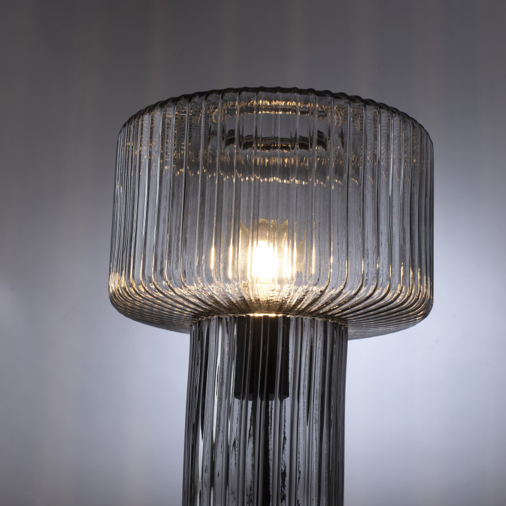 Paul Neuhaus Fungus bordlampe, røgfarvet