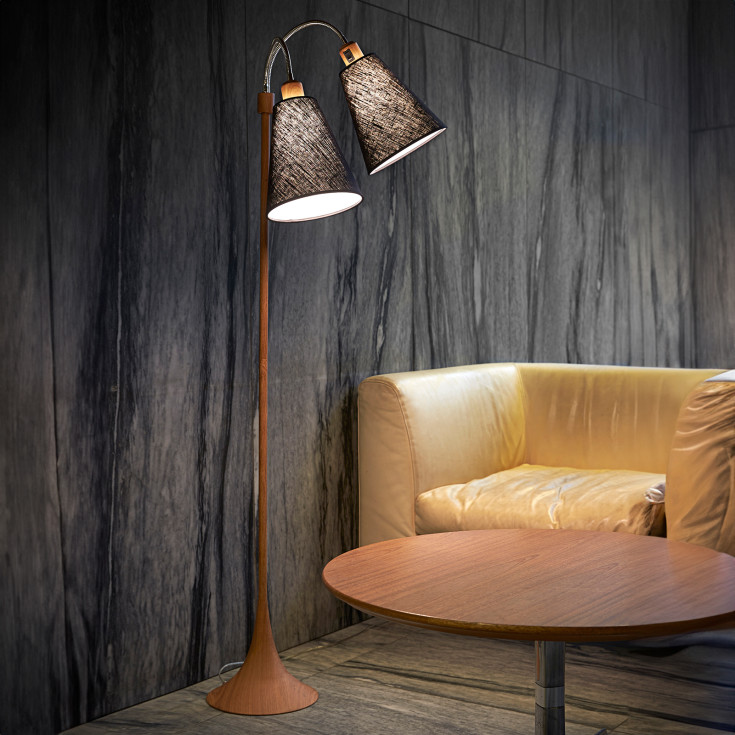 Nielsen Light Fotgjenger golvlampa fot, tre