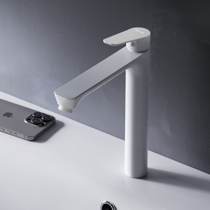 AM.PM Hit tvättställsblandare, vit