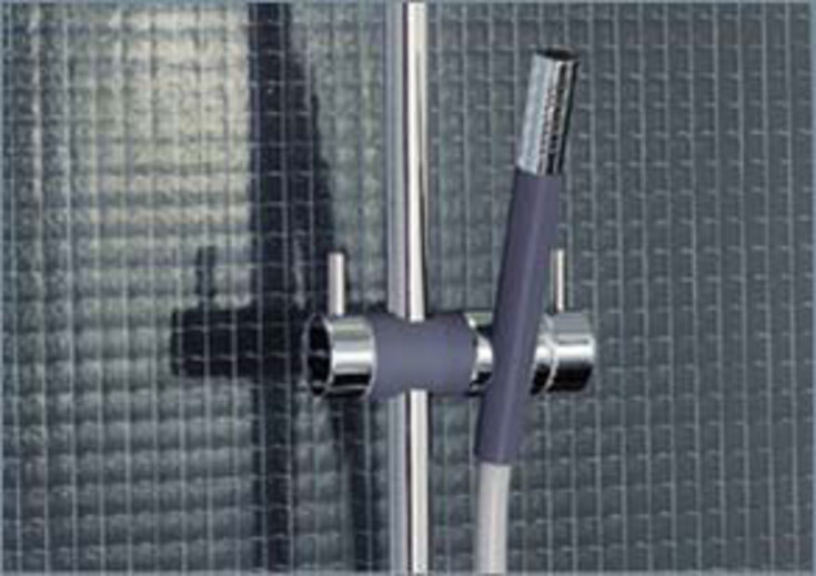 Vola T34 duschset, vattenbesparande, borstat krom