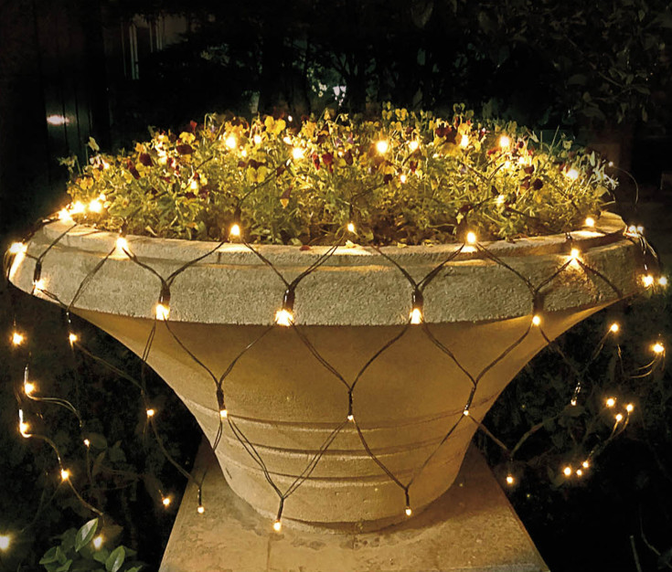 Veli Line utendørs lysnett, gult lys, 3x4 meter