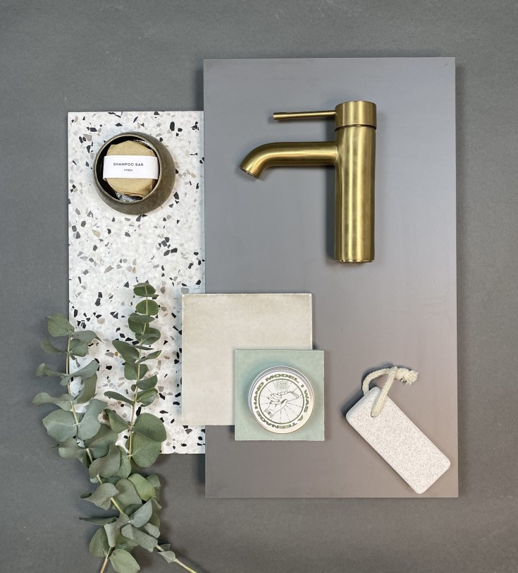 Dansani Mido+ højskab, 40x175 cm, venstre, mat grå