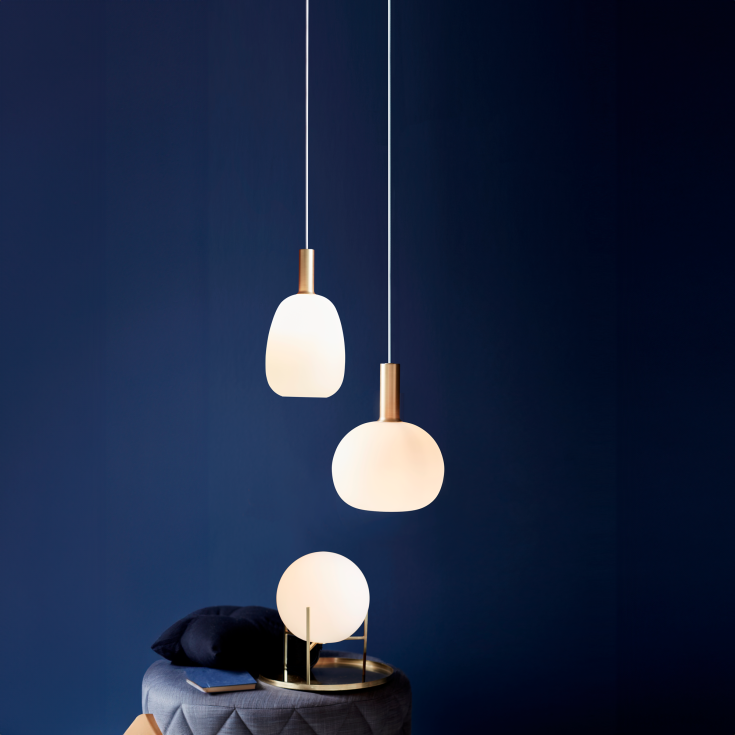 Nordlux Alton pendel, opal, Ø23 cm