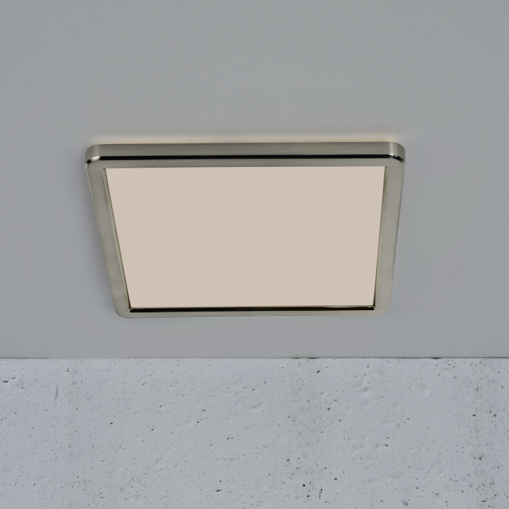 Nordlux Oja Square loftlampe, justerbar lysfarve, nikkel