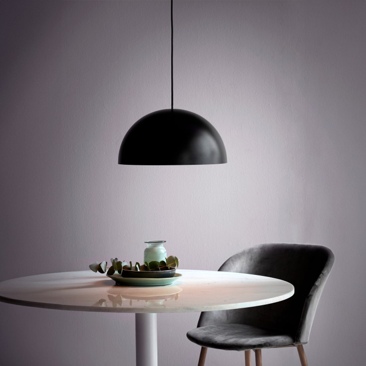 Nordlux Ellen pendellampe, sort, Ø40 cm