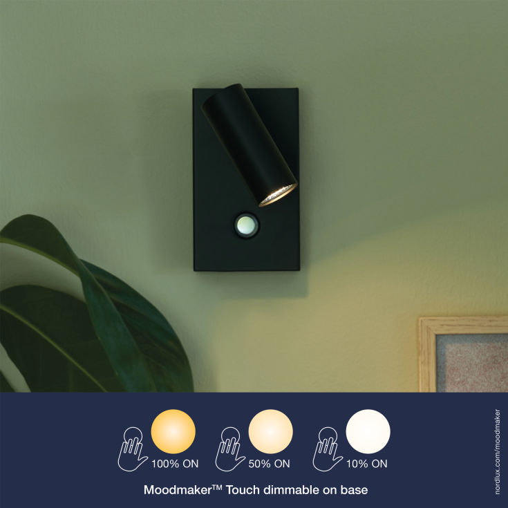 Nordlux Omari væglampe, sort