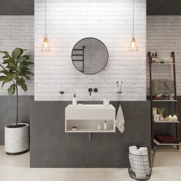 Ideavit SolidBliss-60SH servant, 60x40 cm, matt hvit