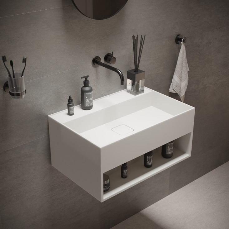 Ideavit SolidBliss-60SH servant, 60x40 cm, matt hvit