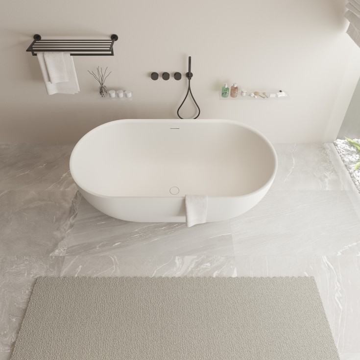 Ideavit SolidEra badkar, 150x76 cm, matt vit