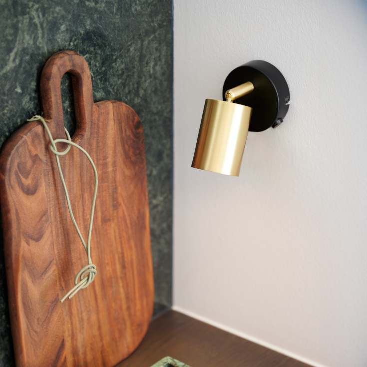 Nordlux Explore vegglampe, messing