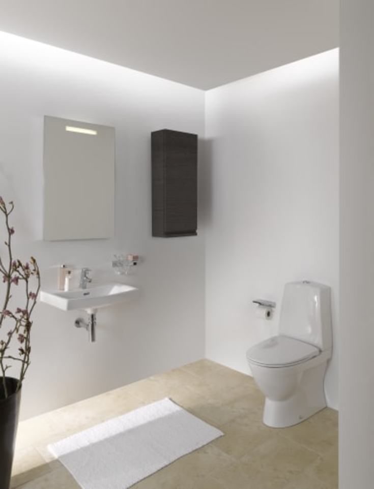 Laufen Pro N toilet, uden skyllekant, rengøringsvenlig, hvid