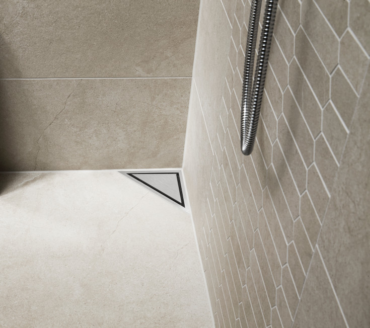 Unidrain Highline avloppsarmatur, hörnavlopp