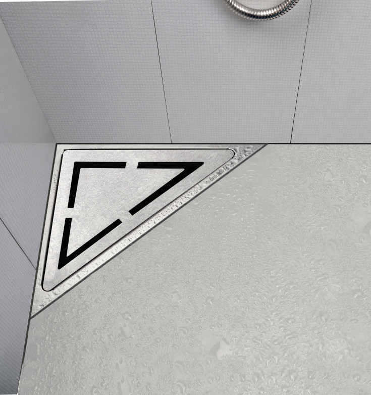 Unidrain 2011 avloppsarmatur, hörnavlopp