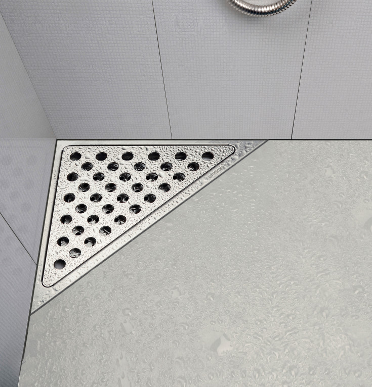 Unidrain 2011 avloppsarmatur, hörnavlopp