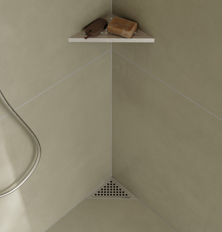 Unidrain 2011 afløbsarmatur, hjørneafløb