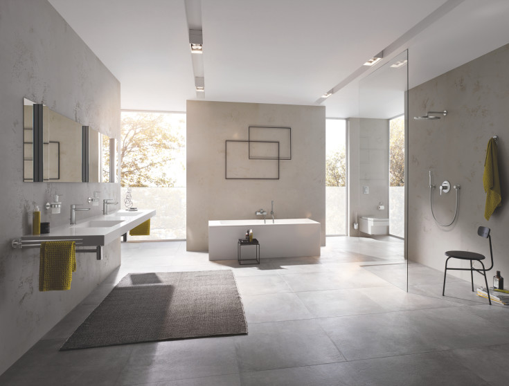 Grohe Essentials toalettbørstesett, rustfritt stål