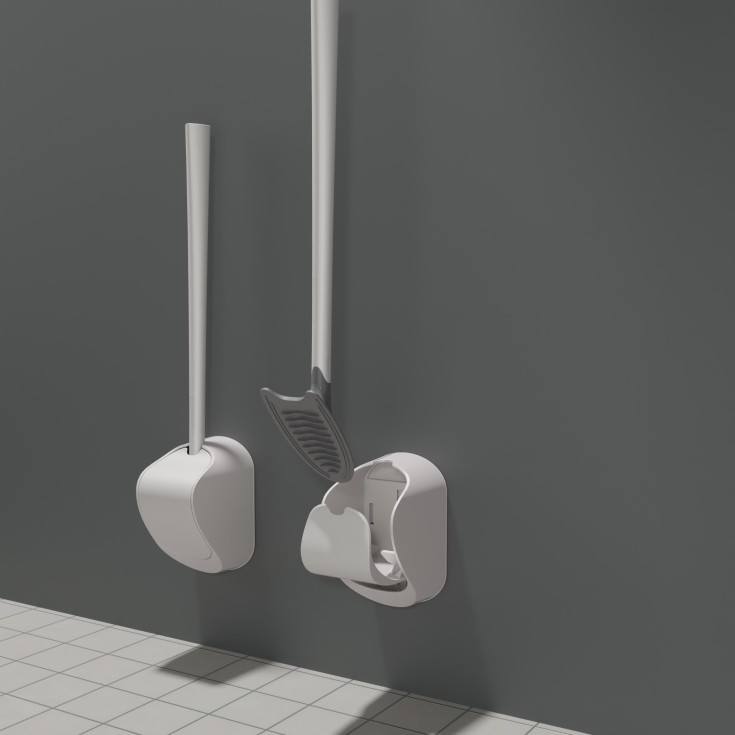 Sanimaid Paris Hygienic toiletbørste, hvid