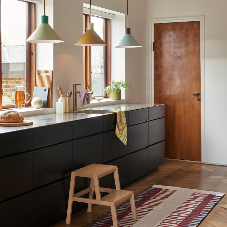 Hübsch Crayon pendellampe, ravfarget