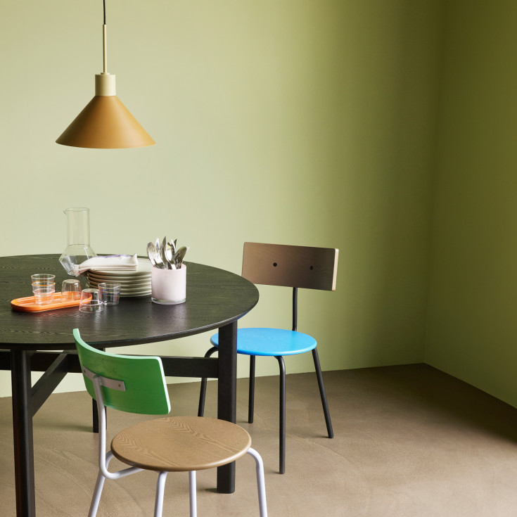 Hübsch Crayon pendellampe, ravfarget